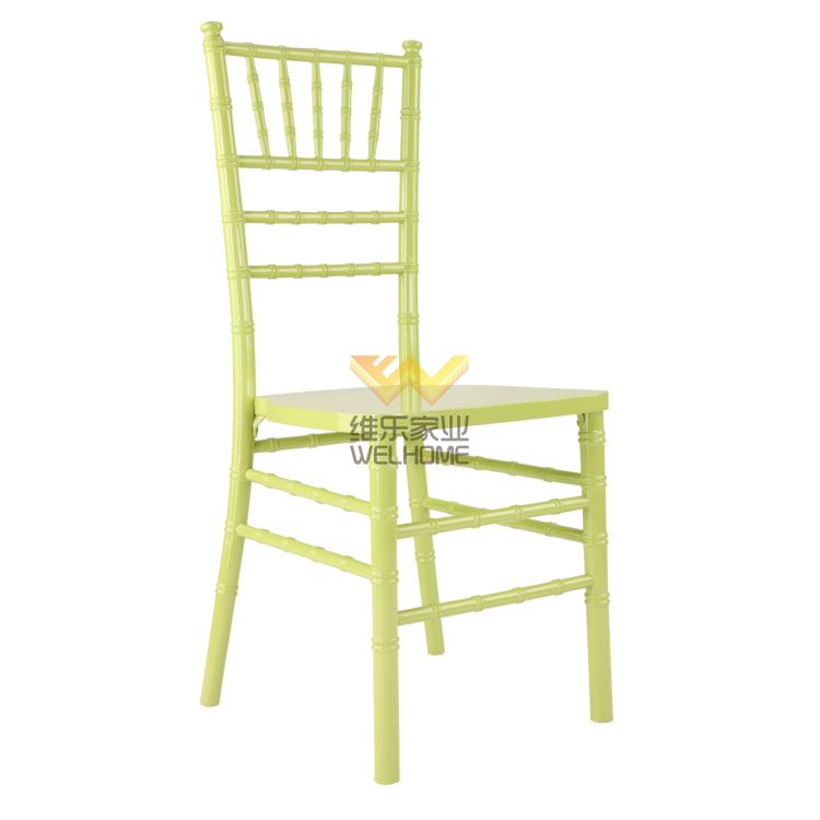 Green wooden chiavari chair for wedding/event